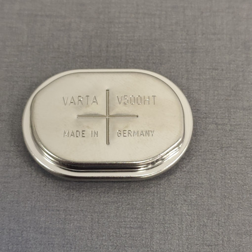 55750201501; Re-battery: Ni-MH; V500H,coin; 1.2V; 500mAh; 34x24x6.15mm; VARTA MICROBATTERY 55750201501; Re-battery: Ni-MH; V500H,coin; 1.2V; 500mAh; 34x24x6.15mm; VARTA MICROBATTERY
