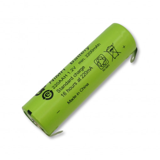 220AAH, Re-battery: Ni-MH; AA; 1.2V; 2200mAh; soldering lugs; Ø14.5x49.5mm, GP 220AAH, Re-battery: Ni-MH; AA; 1.2V; 2200mAh; soldering lugs; Ø14.5x49.5mm, GP