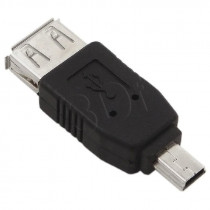 AK-AD-07; Adapter; OTG,USB 2.0; USB A socket,USB B mini plug; AKYGA AK-AD-07; Adapter; OTG,USB 2.0; USB A socket,USB B mini plug; AKYGA