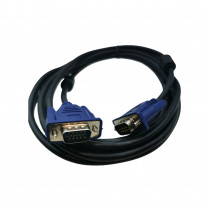 AK-AV-07; Cable; D-Sub 15pin HD plug,both sides; black; 3m; AKYGA