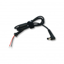 AK-SC-01; Cable; wires,DC 5,5/2,1 plug; angled; 0.5mm2; black; 1.2m; AKYGA