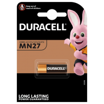 ; Battery: alkaline; 12V; 27A,8LR50,A27,MN27; Batt.no: 1; Ø8x28mm; DURACELL