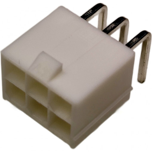 C4255WRF2X03/V0; Socket; wire-board; male; 4.2mm; PIN: 6; THT; PCB snap; Layout: 2x3; JOINT TECH C4255WRF2X03/V0; Socket; wire-board; male; 4.2mm; PIN: 6; THT; PCB snap; Layout: 2x3; JOINT TECH