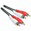 50408; Cable; RCA plug x2,both sides; 5m; Plating: nickel plated; Goobay
