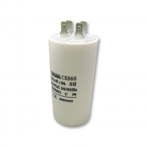 CBB60A-30/450; Capacitor: motors, run; 30uF; 450V; Ø45x90mm; -25÷70°C; ±5%; 3000h; SR PASSIVES