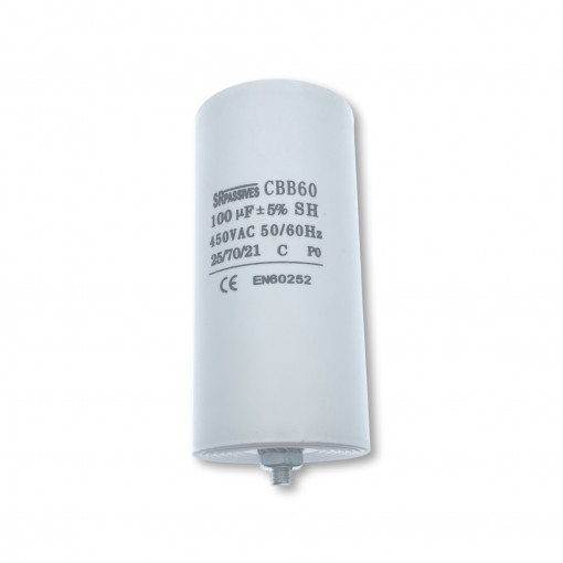 CBB60E-100/450; 100uF; 450V; Ø60x120mm; -25÷70°C; ±5%; 3000h; SR PASSIVES
