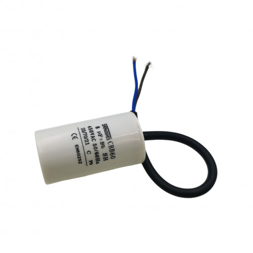 CBB60H-8/450; Capacitor: motors, run; 8uF; 450V; Ø35x60mm; -25÷70°C; ±5%; 3000h; SR PASSIVES