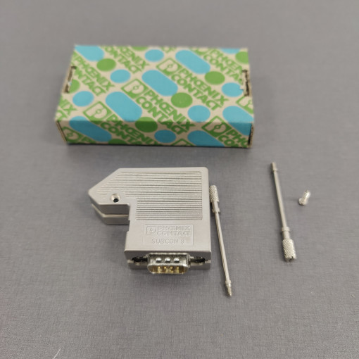 SUBCON 9/M-SH 2761509; D-Sub; PIN: 9; plug; male; angled 55°; screw terminal; for cable; PHOENIX CONTACT SUBCON 9/M-SH 2761509; D-Sub; PIN: 9; plug; male; angled 55°; screw terminal; for cable; PHOENIX CONTACT