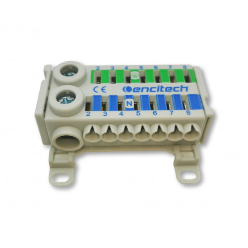 900-97-300140-59; Splice terminal: distribution block; ways: 2; terminals: 16; TS35; ENCITECH 900-97-300140-59; Splice terminal: distribution block; ways: 2; terminals: 16; TS35; ENCITECH