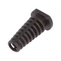 FIXGR5.0 FIX-5.0X25-PRO, Strain relief; Øhole: 5mm; black; Panel thick: max.3mm; L: 25mm, FIX&FASTEN FIXGR5.0 FIX-5.0X25-PRO, Strain relief; Øhole: 5mm; black; Panel thick: max.3mm; L: 25mm, FIX&FASTEN