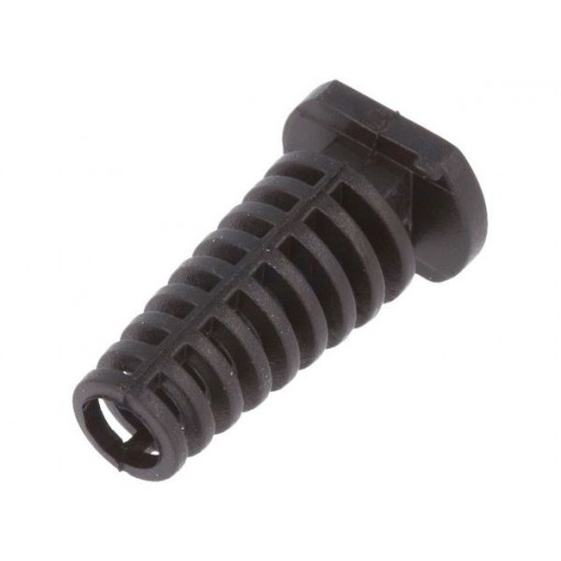 FIXGR5.0 FIX-5.0X25-PRO, Strain relief; Øhole: 5mm; black; Panel thick: max.3mm; L: 25mm, FIX&FASTEN FIXGR5.0 FIX-5.0X25-PRO, Strain relief; Øhole: 5mm; black; Panel thick: max.3mm; L: 25mm, FIX&FASTEN