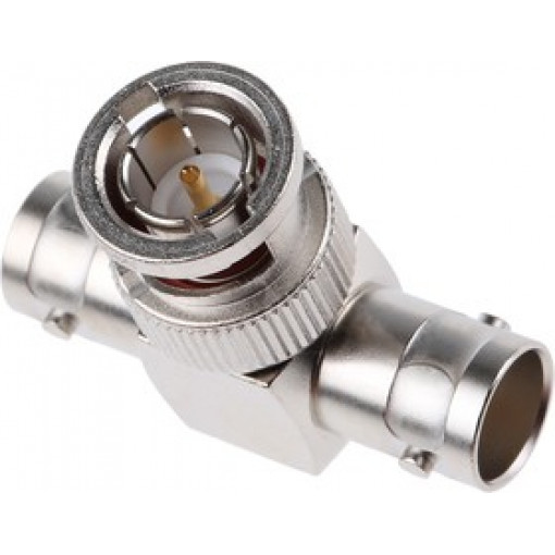 J01005A1238; T adapter; BNC plug,BNC socket x2; Insulation: teflon; 75Ω; 4GHz; TELEGÄRTNER J01005A1238; T adapter; BNC plug,BNC socket x2; Insulation: teflon; 75Ω; 4GHz; TELEGÄRTNER