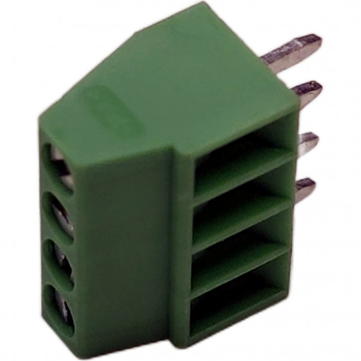 MPT 0,5/ 4-2,54 1725672; PCB terminal block; angled 90°; 2.54mm; ways: 4; on PCBs; 500um2; PHOENIX CONTACT