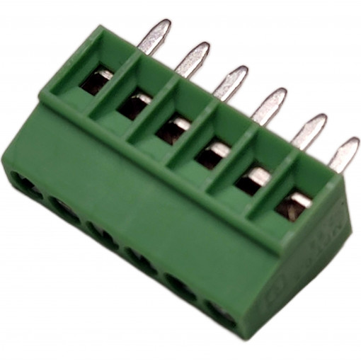 MPT 0,5/ 6-2,54 1725698; PCB terminal block; angled 90°; 2.54mm; ways: 6; on PCBs; 500um2; PHOENIX CONTACT MPT 0,5/ 6-2,54 1725698; PCB terminal block; angled 90°; 2.54mm; ways: 6; on PCBs; 500um2; PHOENIX CONTACT