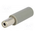NES/J 21 GRAU; Plug; DC supply; female; 5,5/2,1mm; for cable; soldering; 500mA; LUMBERG