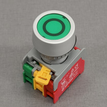 PFL22-1O/C G, W/O LAMP; Switch: push-button; Stabl.pos: 2; NC + NO; 3A/230VAC; 22mm; green; AUSPICIOUS PFL22-1O/C G, W/O LAMP; Switch: push-button; Stabl.pos: 2; NC + NO; 3A/230VAC; 22mm; green; AUSPICIOUS