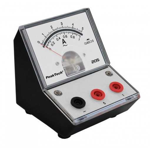 P205-09; Meter: table; I AC: 0÷1/5A; 2.5%; Display: analogue; PEAKTECH