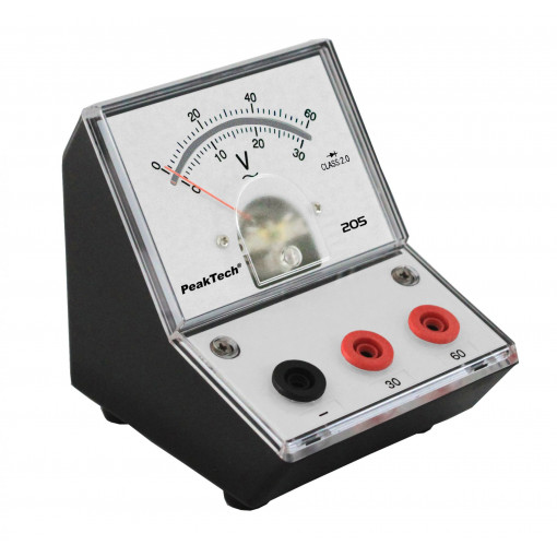 P205-12; Meter: table; VAC: 0÷30/60V; 2.5%; Display: analogue; PEAKTECH