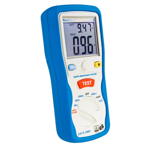 P2700; Meter: grounding resistance; double LCD; R range: 0÷200kΩ; PEAKTECH