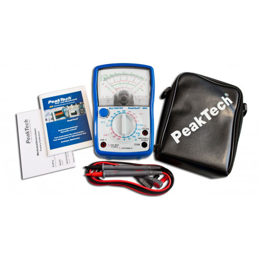 P3201; Analogue multimeter; Features: impact resistant holster; 370g; PEAKTECH P3201; Analogue multimeter; Features: impact resistant holster; 370g; PEAKTECH