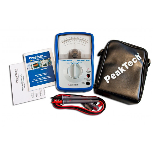P3204; Galvanometer; Features: impact resistant holster; analogue; 300g; PEAKTECH P3204; Galvanometer; Features: impact resistant holster; analogue; 300g; PEAKTECH