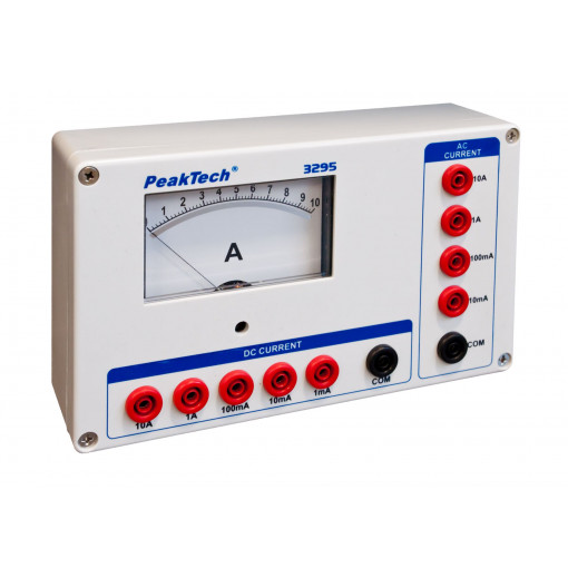 P3295; Meter: table; I DC: 1m/10m/100m/1A/10A; I AC: 10m/100m/1/10A; 1.5%; PEAKTECH P3295; Meter: table; I DC: 1m/10m/100m/1A/10A; I AC: 10m/100m/1/10A; 1.5%; PEAKTECH