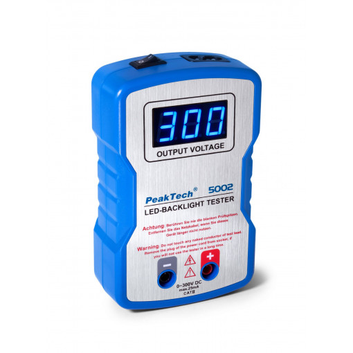 P5002; Diode tester; LED; 25mA; 0÷300VDC; PEAKTECH