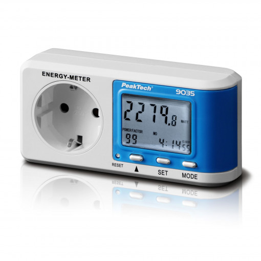 P9035; Electric energy meter; digital; 120x60x75mm; LED; 16A; 3.68kW; PEAKTECH
