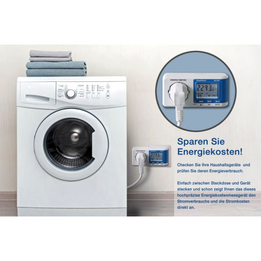 P9035; Electric energy meter; digital; 120x60x75mm; LED; 16A; 3.68kW; PEAKTECH