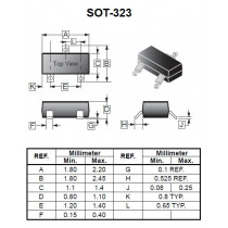 BAR6405WH6327XTSA1; Diode: switching; 150V; 100mA; SOT323; common cathode,double; INFINEON TECHNOLOGIES BAR6405WH6327XTSA1; Diode: switching; 150V; 100mA; SOT323; common cathode,double; INFINEON TECHNOLOGIES