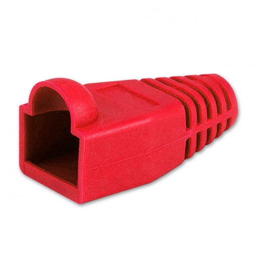 DS1124-03-PR 8P RED; RJ45 plug boot; 6.5mm; Colour: red; CONNFLY
