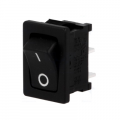 R13-66F-02-BB-3D, ROCKER; SPST; Pos: 2; OFF-(ON); 10A/250VAC; black; none; 50mΩ, SCI