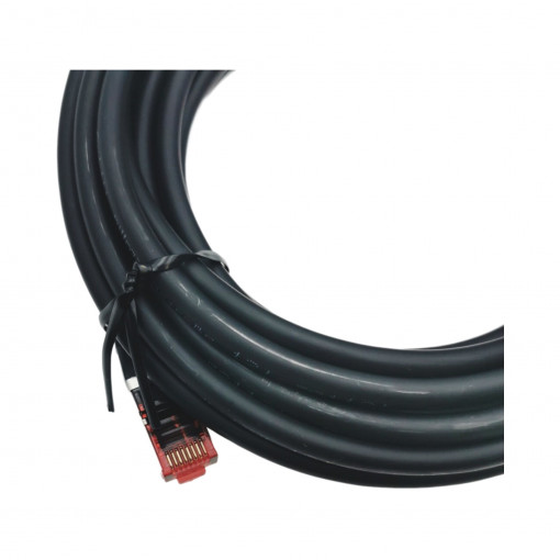 68700; Patch cord; S/FTP; 6; stranded; Cu; LSZH; black; 5m; halogen free; Goobay
