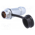 SF1211/P3I; SF12; plug; male; PIN: 3; IP67; 4÷6.5mm; 13A; soldering; for cable; WEIPU SF1211/P3I; SF12; plug; male; PIN: 3; IP67; 4÷6.5mm; 13A; soldering; for cable; WEIPU