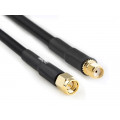 51676; Cable; 50Ω; 2m; SMA socket,SMA plug,reverse; black; Goobay