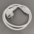 ; Cable; CEE 7/7 (E/F) plug angled,IEC C13 female; 1m; white; PVC; LIAN DUNG ; Cable; CEE 7/7 (E/F) plug angled,IEC C13 female; 1m; white; PVC; LIAN DUNG