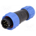 SP1310/P5IN; SP13; plug; male; PIN: 5; IP68; 4÷6.5mm; 5A; soldering; for cable; WEIPU SP1310/P5IN; SP13; plug; male; PIN: 5; IP68; 4÷6.5mm; 5A; soldering; for cable; WEIPU