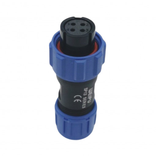 SP1310/S4IN; SP13; plug; female; PIN: 4; IP68; 4÷6.5mm; 5A; soldering; for cable; WEIPU