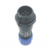 SP1311/P4IN; SP13; plug; male; PIN: 4; IP68; 4÷6.5mm; 5A; soldering; for cable; WEIPU