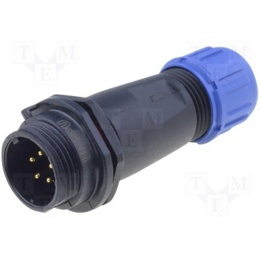 SP1311/P5IN; SP13; plug; male; PIN: 5; IP68; 4÷6.5mm; 5A; soldering; for cable; WEIPU