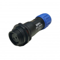 SP1311/S2IN; SP13; plug; female; PIN: 2; IP68; 4÷6.5mm; 13A; soldering; for cable; WEIPU