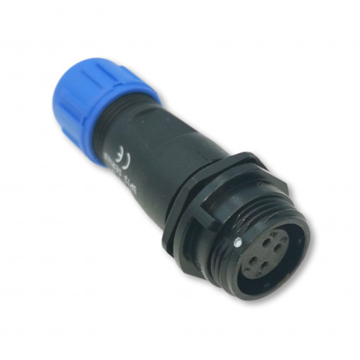 SP1311/S4IN; SP13; plug; female; PIN: 4; IP68; 4÷6.5mm; 5A; soldering; for cable; WEIPU