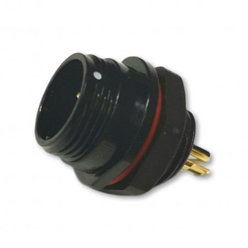 SP1312/P2; SP13; socket; male; PIN: 2; IP68; 13A; soldering; for panel mounting; WEIPU