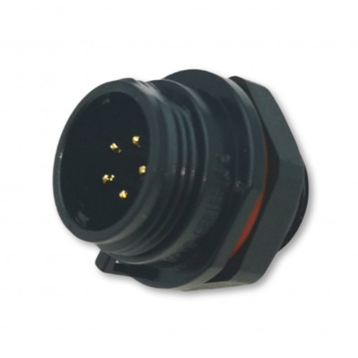 SP1312/P5; SP13; socket; male; PIN: 5; IP68; 5A; soldering; for panel mounting; WEIPU