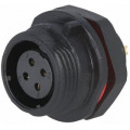 SP1312/S4; SP13; socket; female; PIN: 4; IP68; 5A; soldering; 200V; 0.75mm2; WEIPU SP1312/S4; SP13; socket; female; PIN: 4; IP68; 5A; soldering; 200V; 0.75mm2; WEIPU
