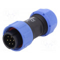 SP1710/P7; SP17; plug; male; PIN: 7; IP68; 6÷10mm; soldering; for cable; 400V; WEIPU SP1710/P7; SP17; plug; male; PIN: 7; IP68; 6÷10mm; soldering; for cable; 400V; WEIPU