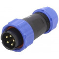 SP2110/P5II-2N; SP21; plug; male; PIN: 5; IP68; 7÷12mm; screw terminal; for cable; WEIPU SP2110/P5II-2N; SP21; plug; male; PIN: 5; IP68; 7÷12mm; screw terminal; for cable; WEIPU