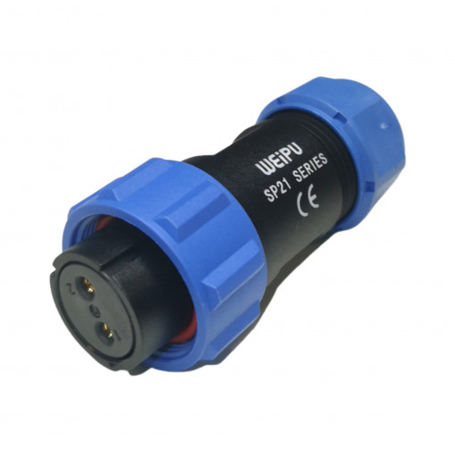 SP2110/S2 II 1N; SP21; plug; female; PIN: 2; IP68; 7÷12mm; soldering; for cable; 500V; WEIPU