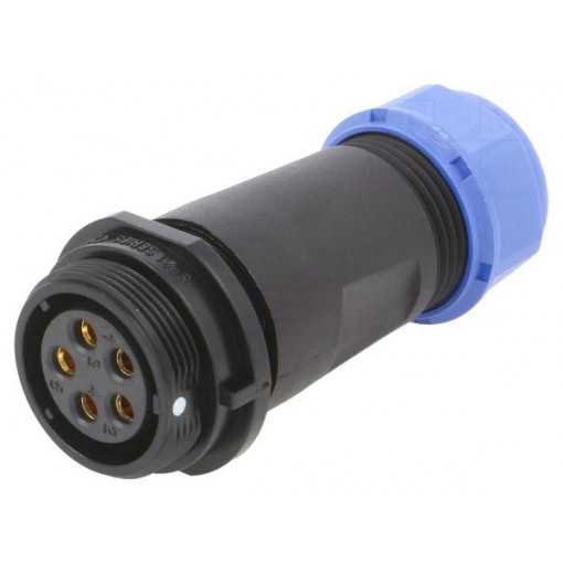 SP2111/S5II-2N; SP21; plug; female; PIN: 5; IP68; 7÷12mm; screw terminal; for cable; WEIPU
