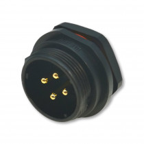 SP2112/P4; SP21; socket; male; PIN: 4; IP68; soldering; 500V; 4mm2; 30A; -25÷85°C; WEIPU